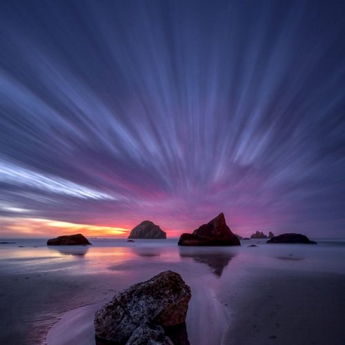 Q1 2023 - Pictorial - Bandon Long Exposure After Sunset - Alex Morley